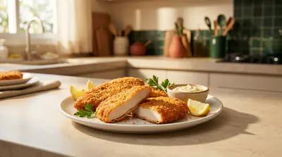 Frango empanado crocante na air fryer (sem fritar em óleo)