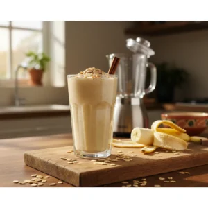 Vitamina de banana com aveia: receita rapida no liquidificador